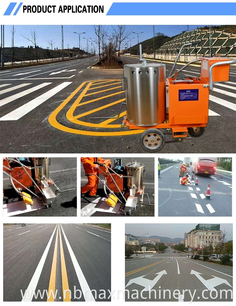 Hot Melt Thermoplastic Paint Highway Road Line Marking Machine